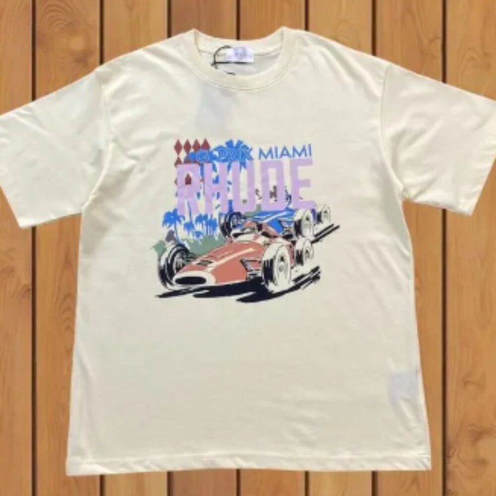 Rhude Men's Short Sleeve Cream